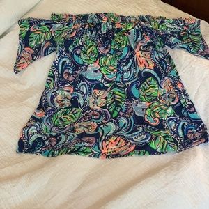 Lilly Pulitzer off the shoulder top size XL